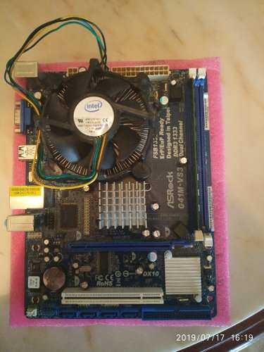 Combo Tarjeta Madre Asrock G41m-vs3