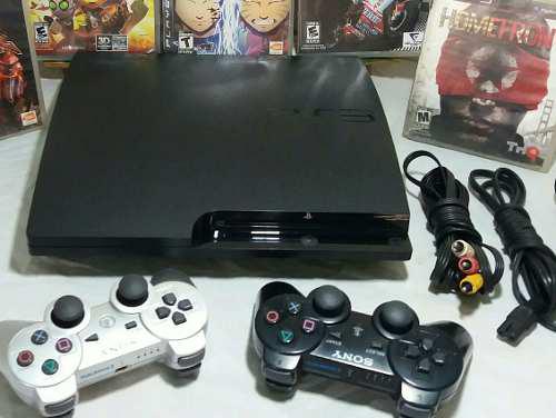 Playstation 3 Slim 160gb 2 Controles +7 Juegos
