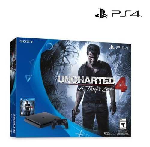 Ps4 Uncharted 4 500gb (2) Controles