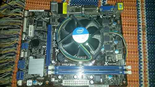 Tarjeta Madre Asrock H61m-dgs Con Procesador Intel G