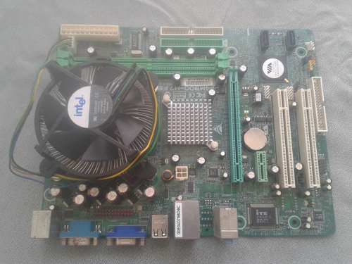 Tarjeta Madre Socket 775 Con Procesador Intel Pentium E