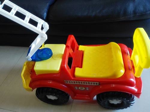 Carro Montable De Niño Carrito Bombero Juguete