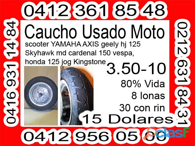 Caucho Usado Moto 3.50 10