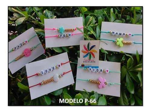 Duo De Pulseras De Letras / Frases Moda/ Inciales X2