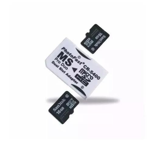 Adaptador Micro Sd A Memory Stick Pro Duo Ms Psp Camaras