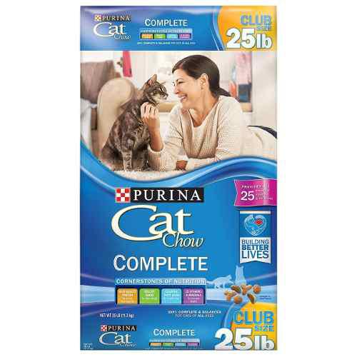 Alimento Para Gatos Cat Chow Complete 25 Lib (11.339 Kg.)