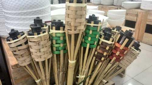 Antorcha Decorativa De Bambu