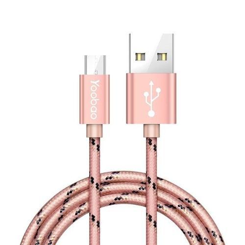 Cable Micro Usb De Carga/datos Trenzado Yoobao Yb-423 Rose