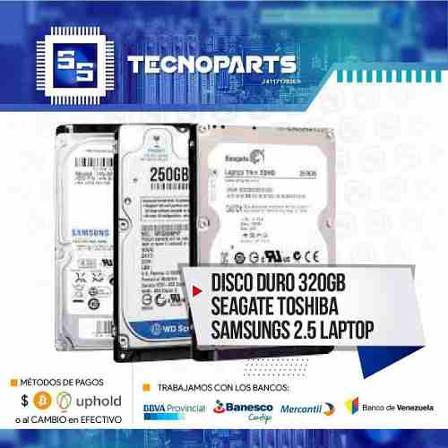 Disco Duro 320gb Seagate Toshiba Samsungs 2.5 Laptop