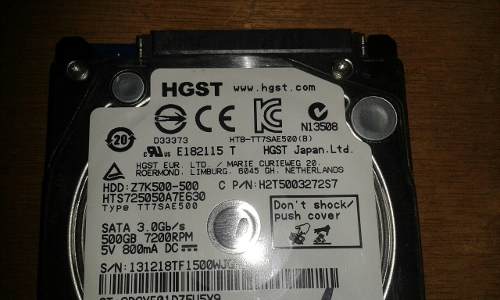 Disco Duro 500gb Laptop Hgst Sata