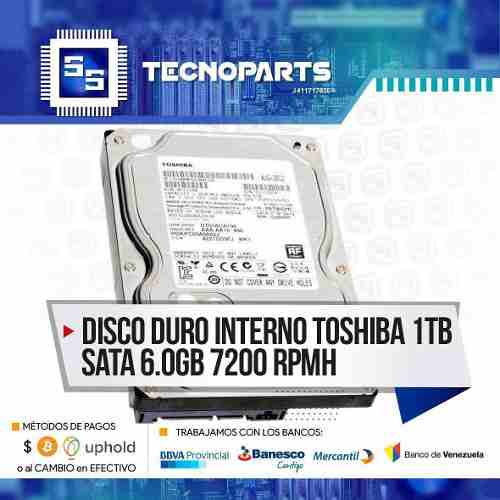 Disco Duro Sata 3.5 Para Pc O Dvr Toshiba 1tb O gb