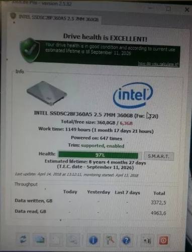 Disco Duro Solido Intel