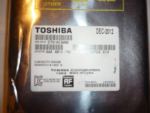 Disco Duro Toshiba 500gb Nuevo Original Sellado