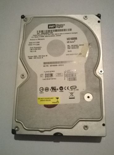 Disco Duro Western Digital 160 G Sata Para Pc