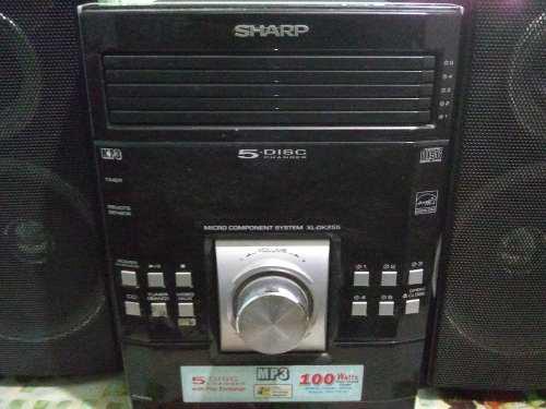 Equipo De Sonido Mini Componente Sharp Lector Mp3 5 Cd Iphon