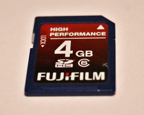 Memoria Sd Hc De 4gb Clase 6 Marca Fujifilm (usada)