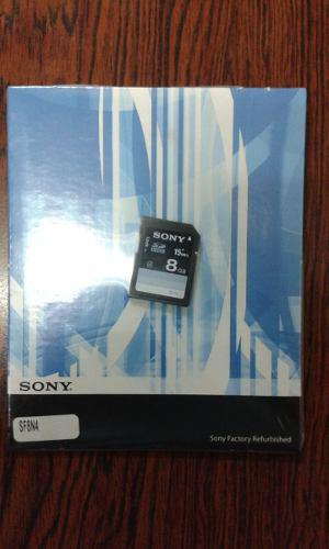 Memoria Sony Sd Hc 8gb Hd Video Clase 4 Mod: Sf8n4.b