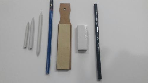 Set Combo Difuminos Para Dibujo, Lapiz Carboncillo Y Mas