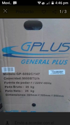 Aire Acondicionado Split Marca Gplus  Btu 220v