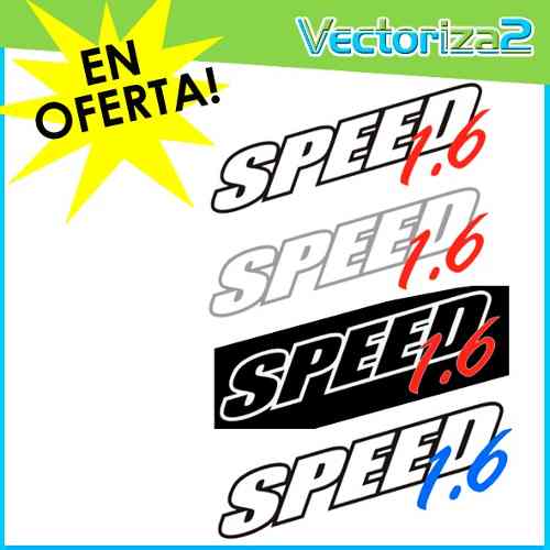 Calcomania Speed Corsa 1.6