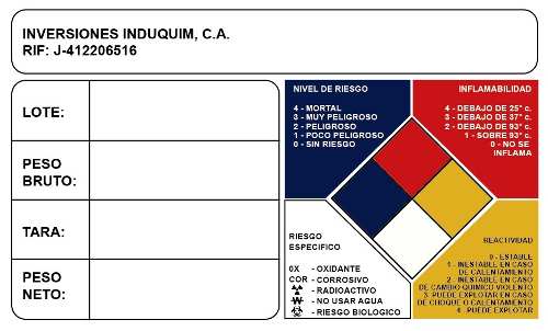 Calcomanias Para Quimicos Productos De Limpieza