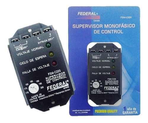 Supervisor Monofasico De Control 3.5 Amp, Picos Alza Y Baja
