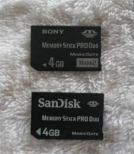 Tarjeta Memoria Memory Stick Pro Duo 4gb Sony Psp Camaras