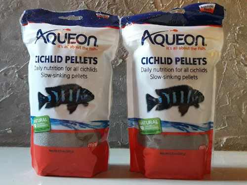 Alimentos De Peces Aqueon Cichlid Pellets 241 Gramos