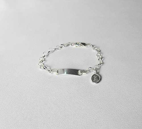 Esclava Pulsera + Medalla De San Miguel Arcangel Plata 925