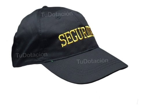 Gorra Bordada Para Seguridad Y Vigilancia Negra