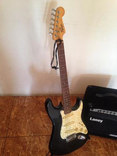 Guitarra Eléctrica Fender Squier Con Amplificador