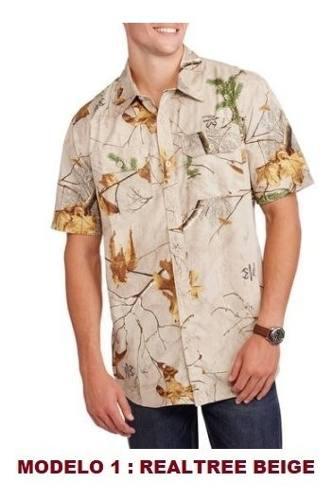 Camisa Camuflajeada Realtree Para Caballeros Secado Rapido