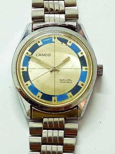 Reloj Antiguo Lanco Naval 17 Jewels,de Cuerda