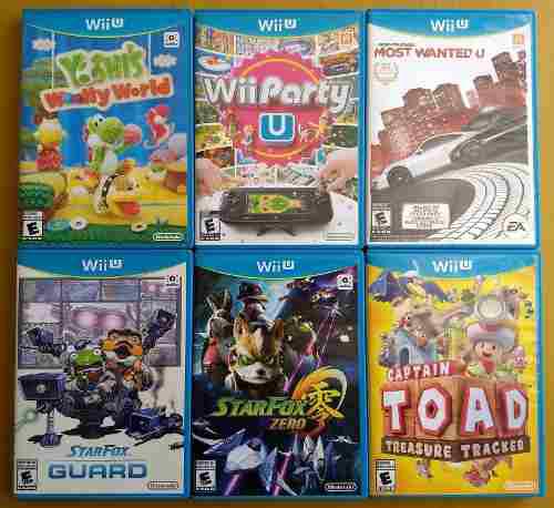 6 Juegos Para Wii U Fisicos (100 Verdes)
