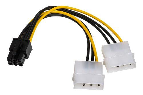 Cable Adaptador Molex A Pci-e De 6 Pin Fuentes De Poder Gpu