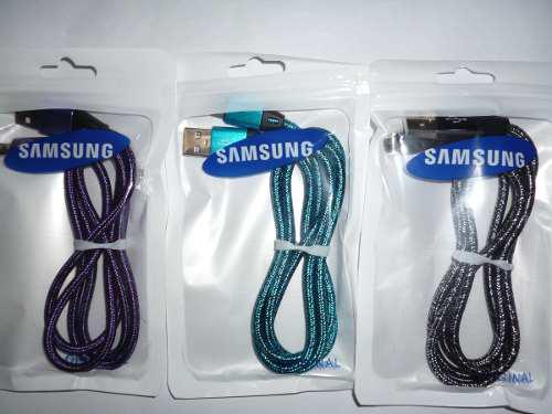 Cable Usb Extra Nylon V8 Para Samsung, Huawei, Zte, Lg, Blu