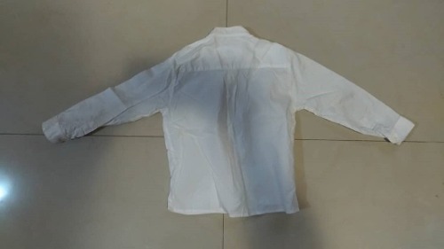 Camisa Manga Larga Blanca De Niño /bebe. Talla 3. Como