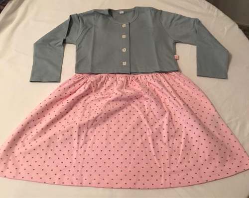 Conjunto De Vestido Y Sweater Para Niña Original Bambino