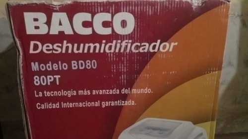Deshumedificador Bacco 80 Ptas Nuevo