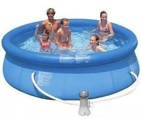 Piscina Inflable Familiar Intex 3.66mx76cm Con Filtro +obseq