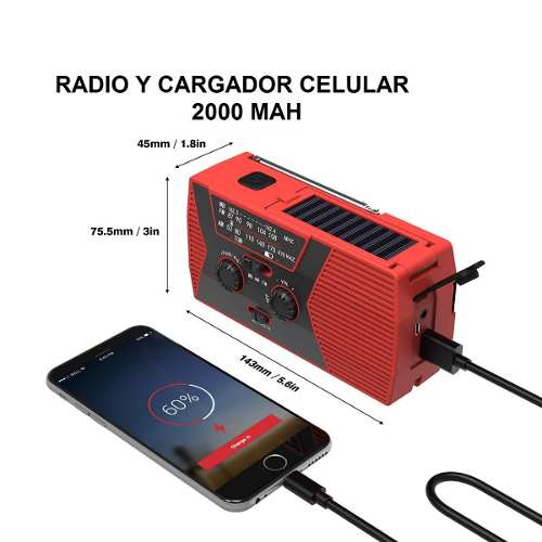 Radio Recargable Am/fm Nuevo / Tienda/ Pregunte 1ero
