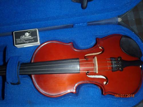 Violin 3/4, Con Su Estuche, Arco Y Perrubia, Excelente.