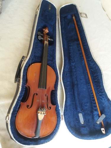 Violin Con Arco Y Estuche Para Reparar De Buena Calidad.