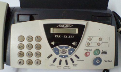 Combo Telefono Fax Delcop Oficina Escritotrio Con 4 Rollos