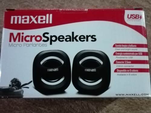 Cornetas Micro Parlantes Maxell Usb, Modelo Ss-120