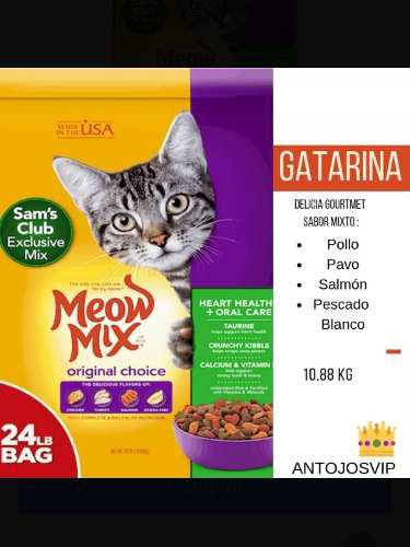 Gatarina Meow Mix 24 Lb (10.88 Kg)