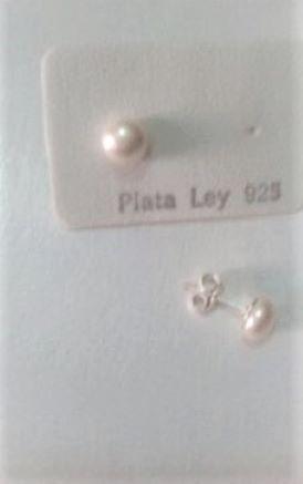 Perlas Cultivadas Zarcillos Montados En Plata 925