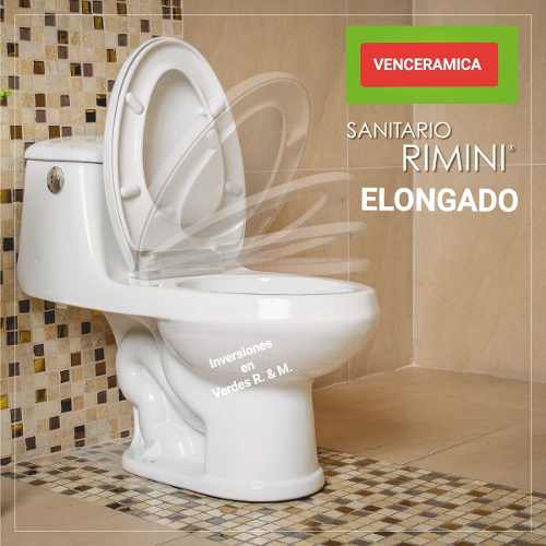 Poceta Wc Elongada Rimini Lujo - Venceramica. Nuevo