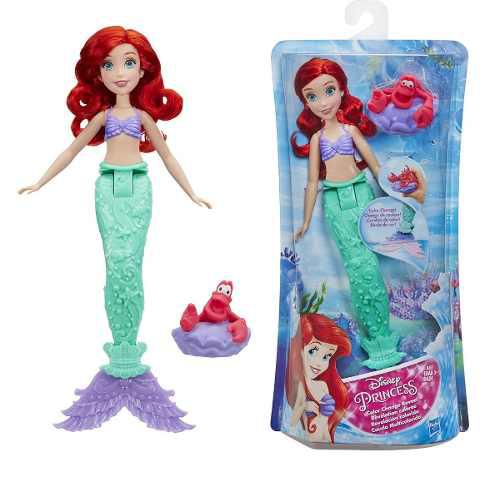 Princesa Disney Ariel La Sirenita Aleta Cambia Color Hasbro