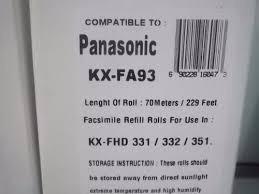 Rollos Panasonic Mod. Kx-fa93 Compatible Kx-fnd 331/332/35